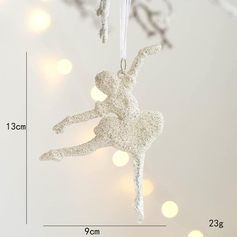 1Pcs Christmas Decoration Glitter Angel Hanging Xmas Tree Pendant Ornament for Home Decor New Year Gifts Navidad Accessories
