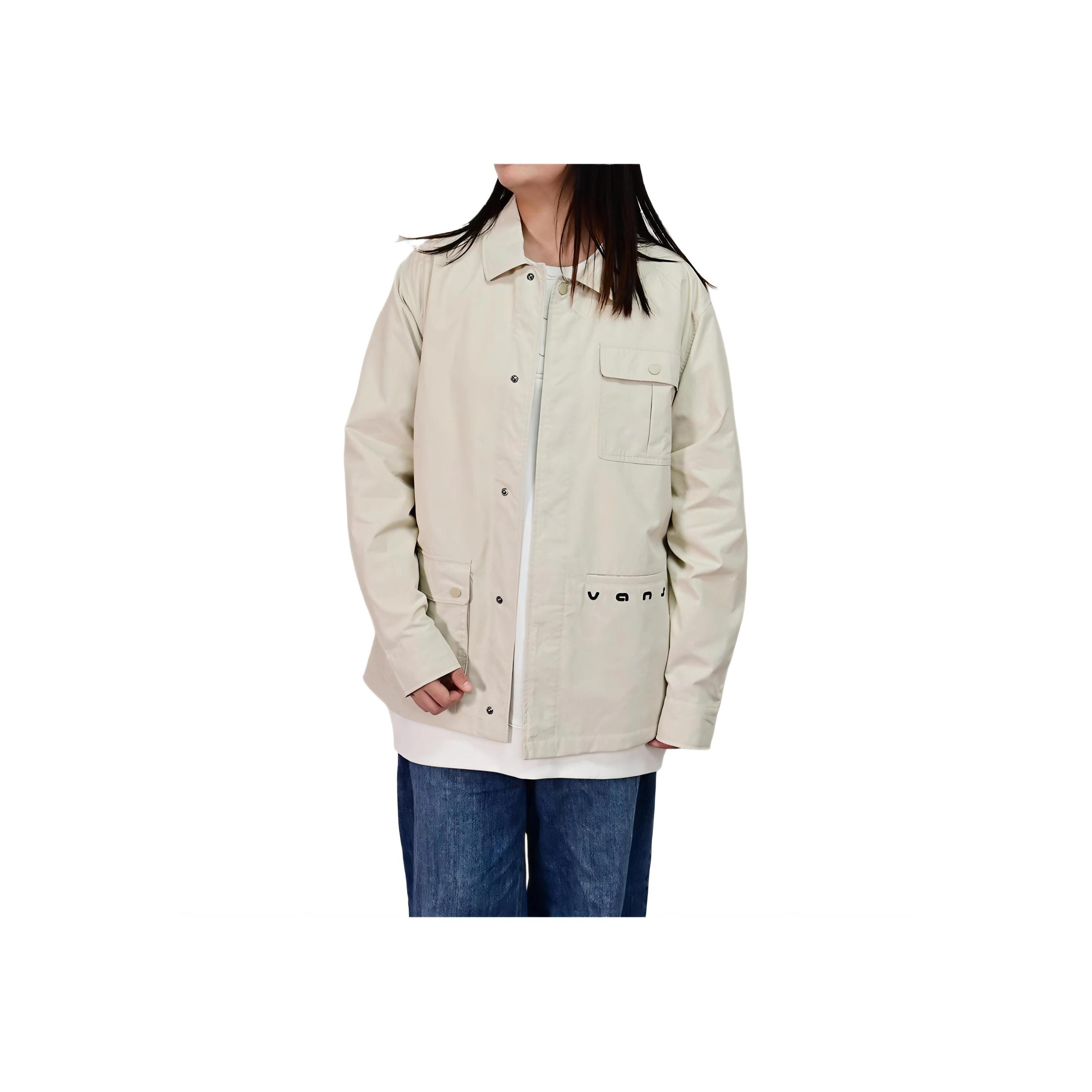 

Vans SS24 Polo Collar Multi-Pocket Work Jacket Men Jackets Off-White VN000GNP2N1 XL