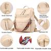 Umwandelbare Rucksack-Handtaschen aus Premium-Leder für Damen