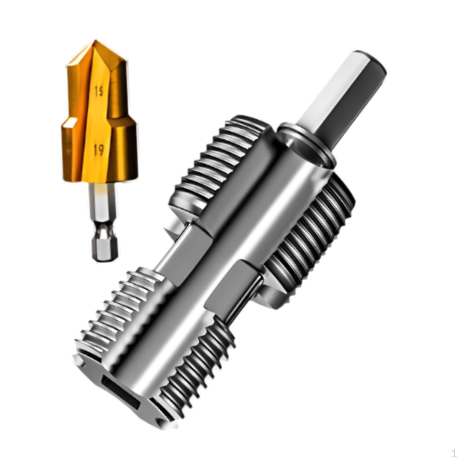 

Набор для нарезания резьбы для труб из ПВХ, сантехнические инструменты, ручной инструмент, открывалка, аксессуары, резьбонарезчик для электроинструмента with Hole Drill