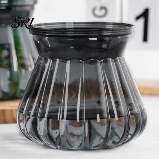 Lazy Gardener Flowerpot Self-watering with Self-absorbing Cotton Rope Creative Plastic Plant Pot Indoor Vertical Grain Glass Planter Inner Cup
