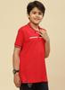 Monte Carlo Boy Regular Fit Red Tshirt