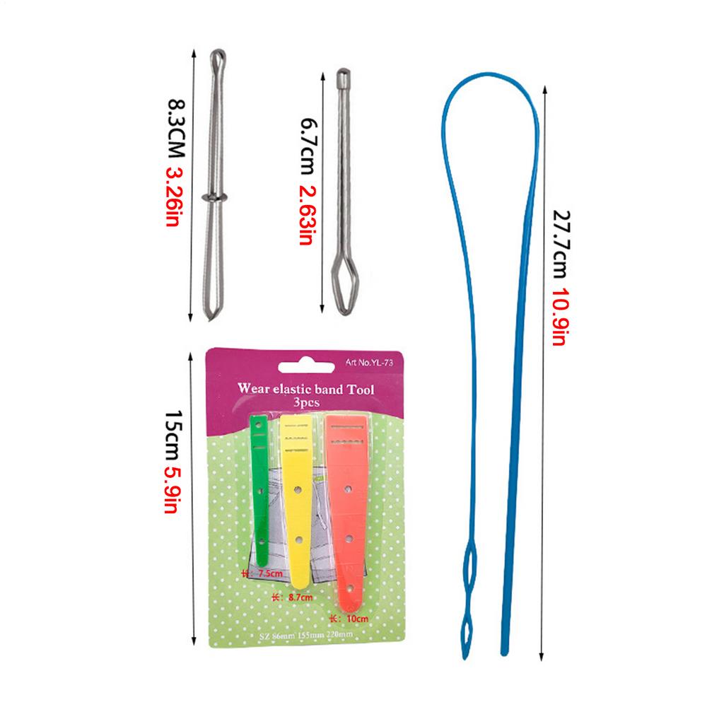Rope Threader Tool Drawstring Puller Threader Sewing Loop Kit For Hoodie Crafting Embroidery Beginners Tailors Home Hobby