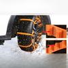 10Pcs Car anti-slip cable ties, emergency plastic anti-slip chains, tire straps to prevent skidding in snow and mud