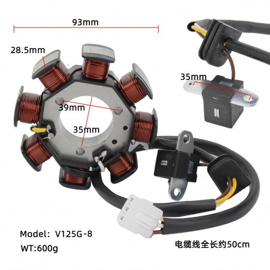 V125 Stator Coil Generator for SUZUKI V125g Coil 8 Pole All Copper