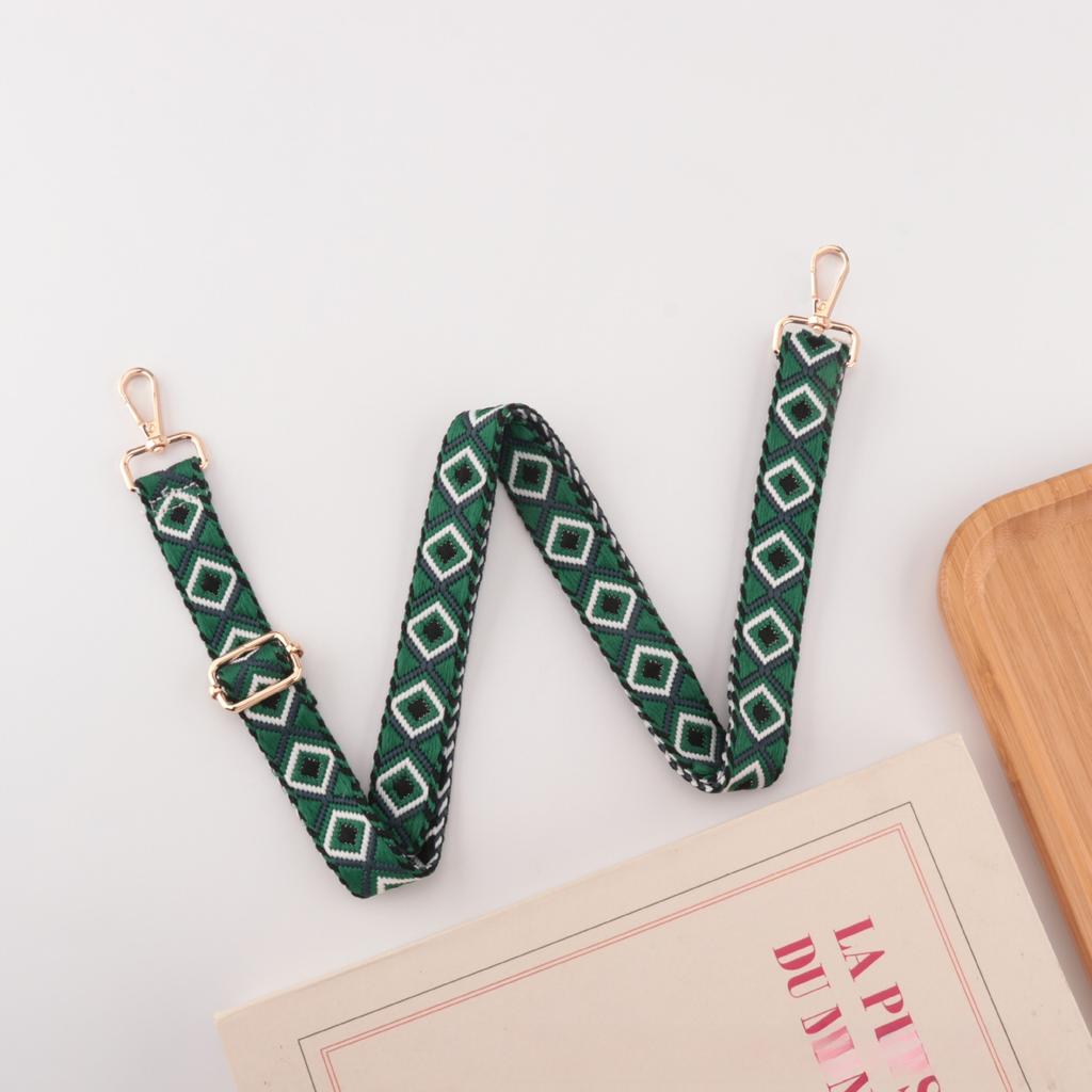 2.5cm Diamond Shoulder Strap Accessories Single Shoulder Crossbody Versatile Color Contrast Decompression Replacement Bag Strap