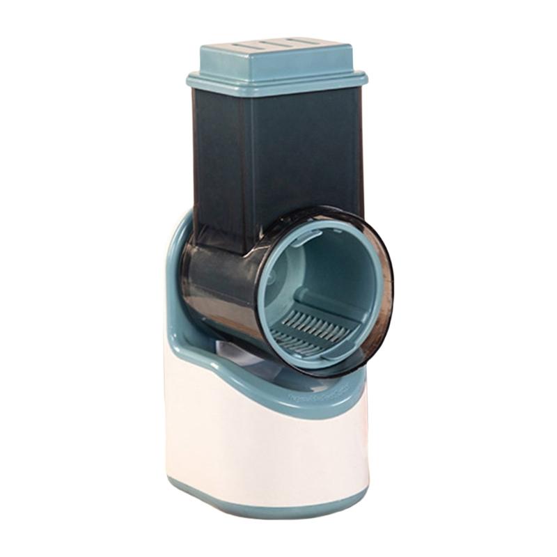 

Электрическая терка для сыра Электрическая slicer измельчители Электрическая овощерезка Салат Фрукторезка Кухонный комбайн Спирализатор синий