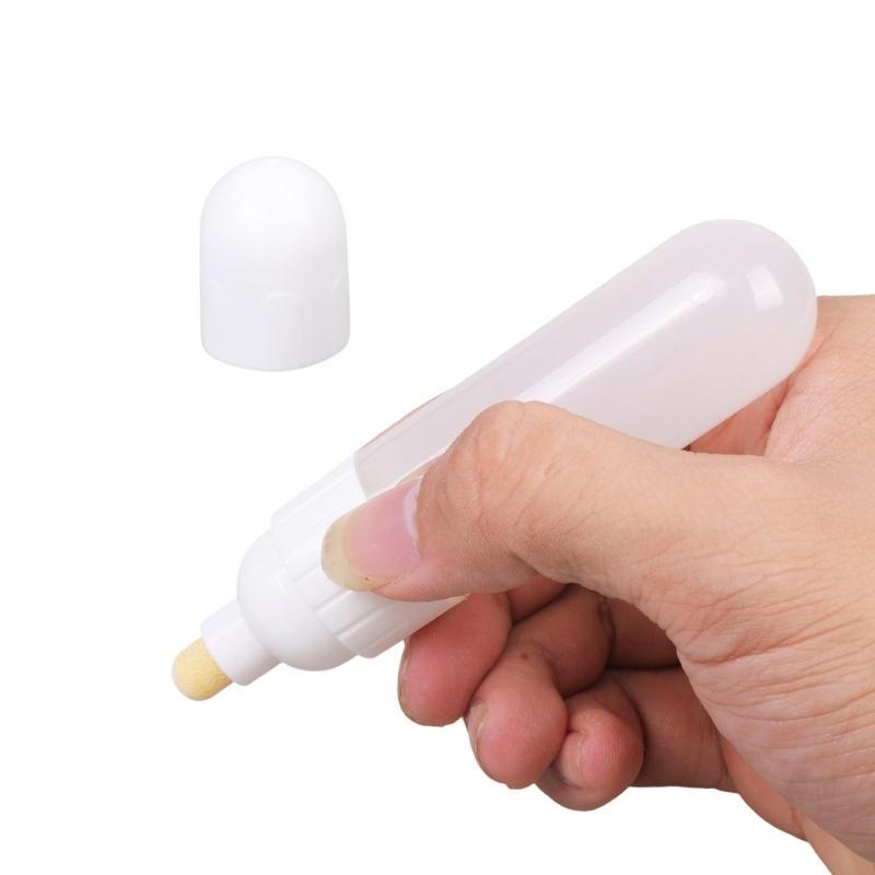 5Pieces Reusable Ink Marker Bottle 8mm Ballpoint Refillable Paint Marker Bottle for Leather Coloring Tool