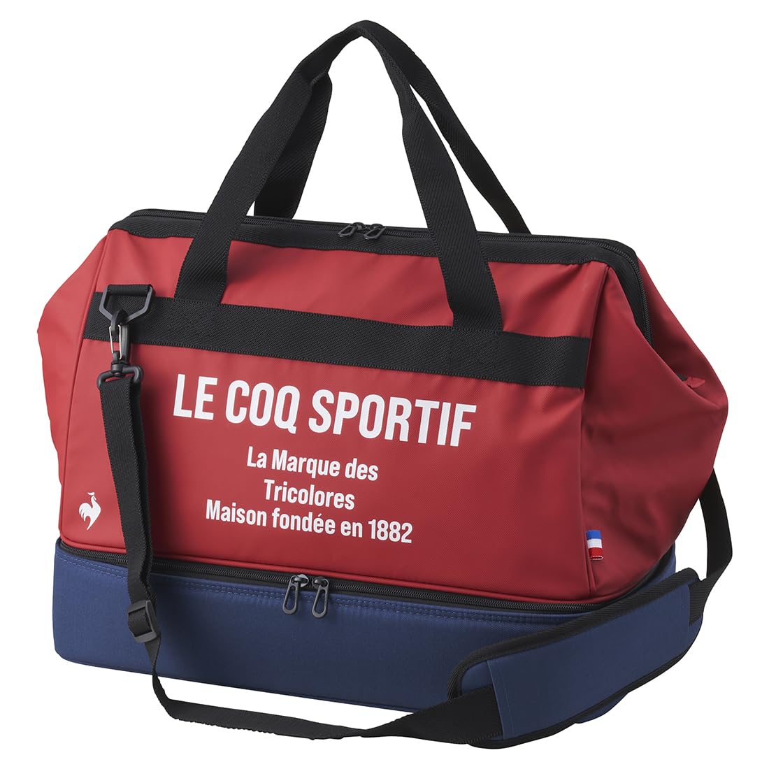 

Coq Boston Bag Double Layer для хранения обуви с застежкой на плечевой ремень для гольфа LG5SBB00M RD00 БЕСПЛАТНО [Le Sportif] Мужская (красный)