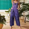 Women's Fashion St. Patrick's Day Printed Casual Loose Retro Suspender Jumpsuit