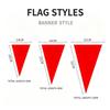 Colorful Triangle Flag Bunting 100M 150 Sides Reusable Polyester Banner for Garden Patio Holiday Party Outdoor Decor