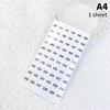 1/4Sheets Waterproof Laser Number Label Stickers For Diy Craft Self Adhesive Nail Polish Lipstick Color Number Tags Sticker