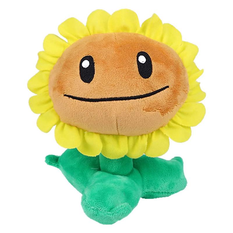 Plush Toy Peashooter Sunflower Stuffed Doll 13-20cm Soft Plushie Gift for Kids Birthday Christmas