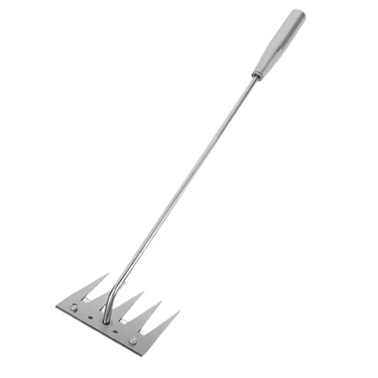 

5-зубчатая ручная прополка стальной инструмент для удаления сорняков ручной инструмент для удаления сорняков для прополки садовых газонов и рыхления почвы 1pc