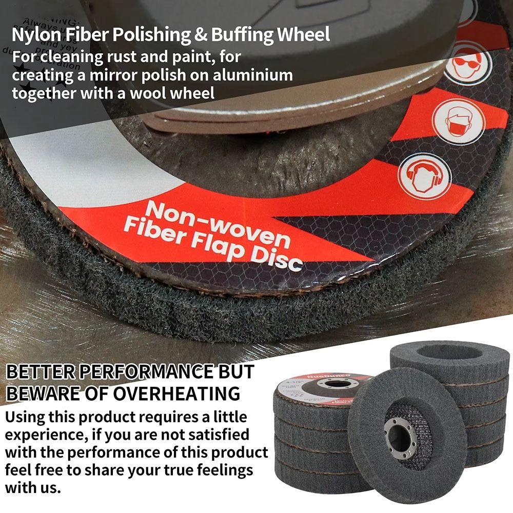 1Pcs New Nylon Fiber Polishing Wheel 800 Grits 4 Inch 100mm Polishing Disc Buffing Wheel For Wood Metal Buffing