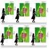 Green Cartoon Christmas Monster Print Curtains, Pole Bag Curtains, Christmas Decorations, Home Decorations, Room Decorations