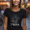 Distressed Tequila T Shirt Minimalistic Agave Plant Cinco De Mayo Vintage Washed Designer Clothes Homme Graphic Breathable