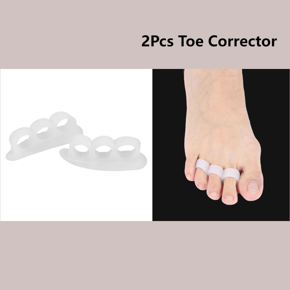 2ps/Pair Little Toe Thumb For Daily Use Silicone Gel Toe Bunion Guard Foot Care Finger Toe Separator Hallux Valgus Toe Care
