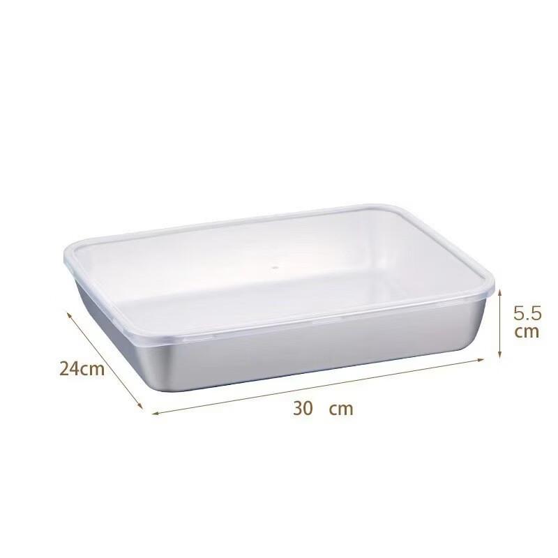 Diruien Stainless Steel Stackable Food Storage and Baking Pans