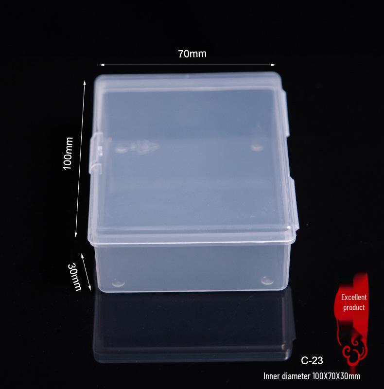Large PP Transparent Plastic Storage Box for Tools, Fishing Gear, Stationery, and Jewelry