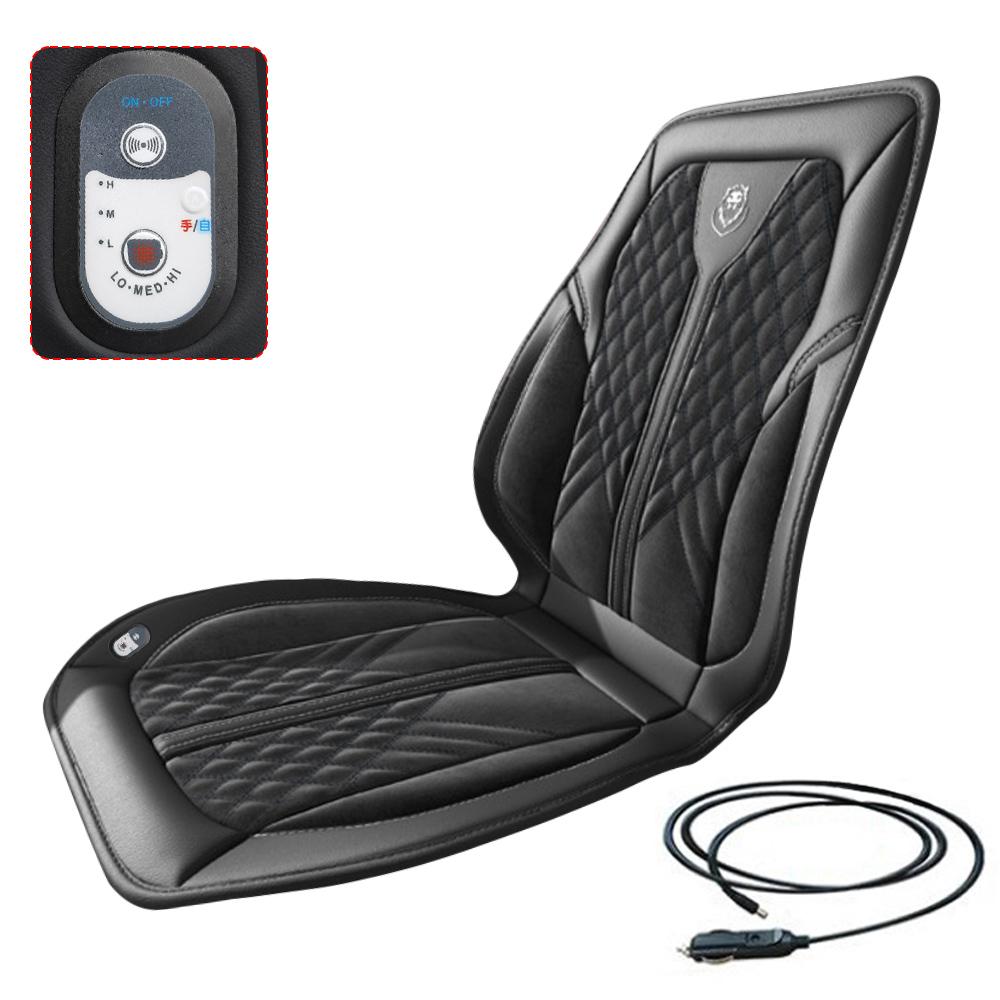 Winter Beheiztes Sitzkissen für Auto 12/24V Universal Autositzwärmer Kissen Infrarot-Therapie Heizung Winter Auto Heizmatte Neu