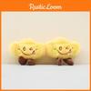 Gold Lucky Fortune Coin Pendant Plush Yuanbao Keychain  Bag Charm Toy Doll