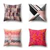 Polyester Pillow Case Decorative Geometric Home Printed Pillow Case Waist Cushion Cover Car Cushion Head Cushion Cover