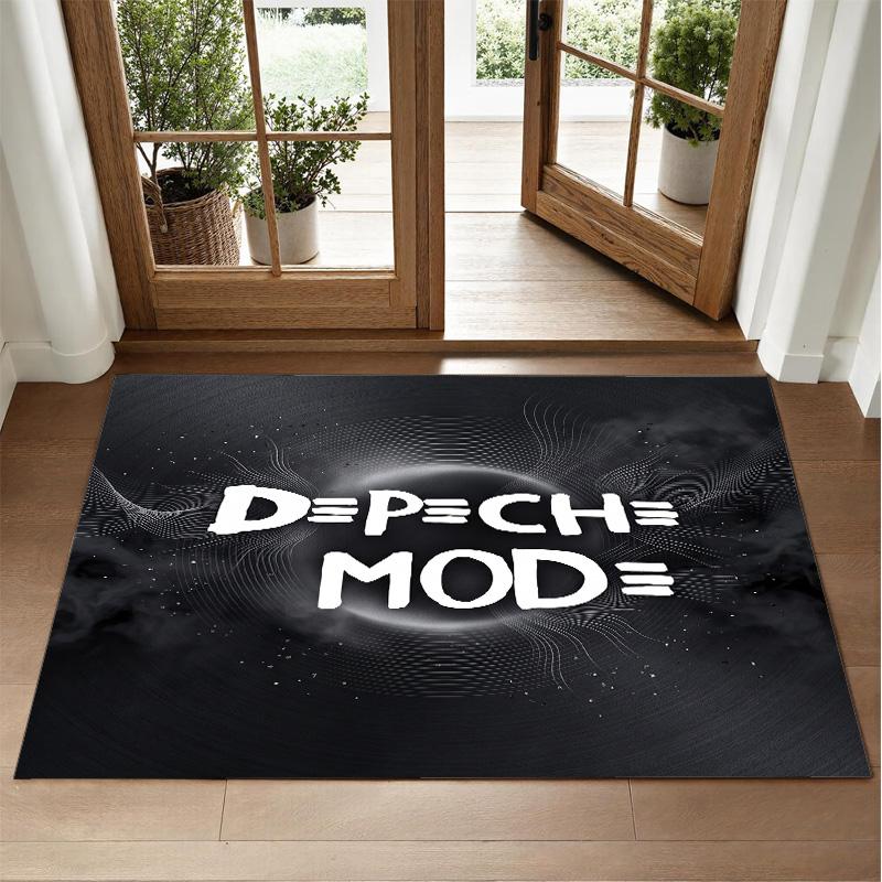 Depeche Mode Design Crystal Velvet Rug Soft Decorative Mat for Bedroom Entrance