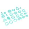 24 Pcs Polymer Clay Cutters Various Shapes DIY Hand Made Jewelry Earrings Making Mould Cutters Tools