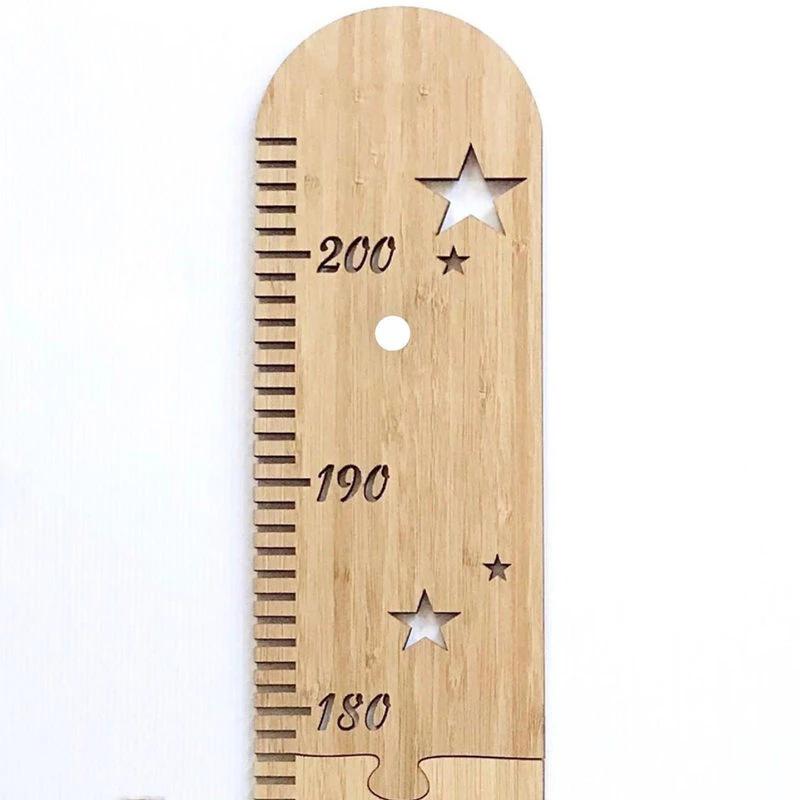 Nordic Wooden Kids Height Growth Chart Ruler Baby Children Height Gauge