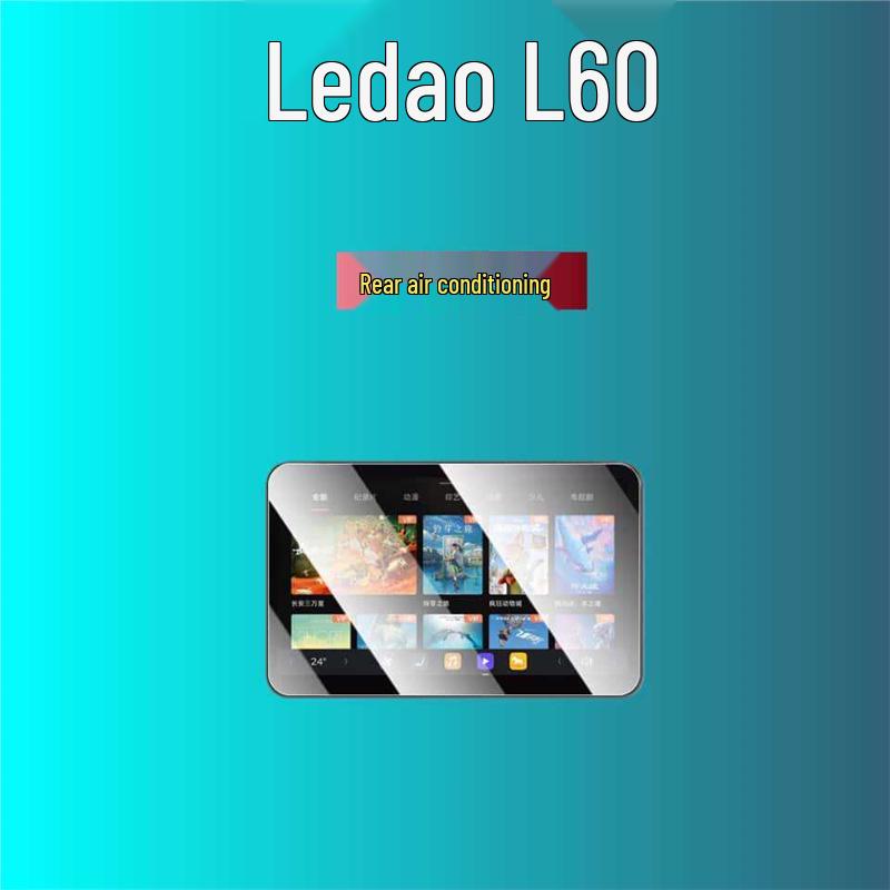 Lede L90/L80/L60 Screen Tempered Film: Central Control & Rear Seat TV Protection Sticker