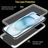 Protective Case - Full Case - iPhone 16 Plus - Shockproof - Transparent - 360°