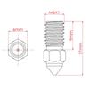High-Quality Chuangxiang Ender 3/5/7 SE High-Speed Brass Spider Nozzle 3D Printer Accessories
