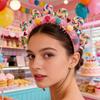 Cartoon Lollipop Hairband Sweet Candy Hair Band Girly Heart Princess Headband Birthday Party Holiday Costume Hair Accessories