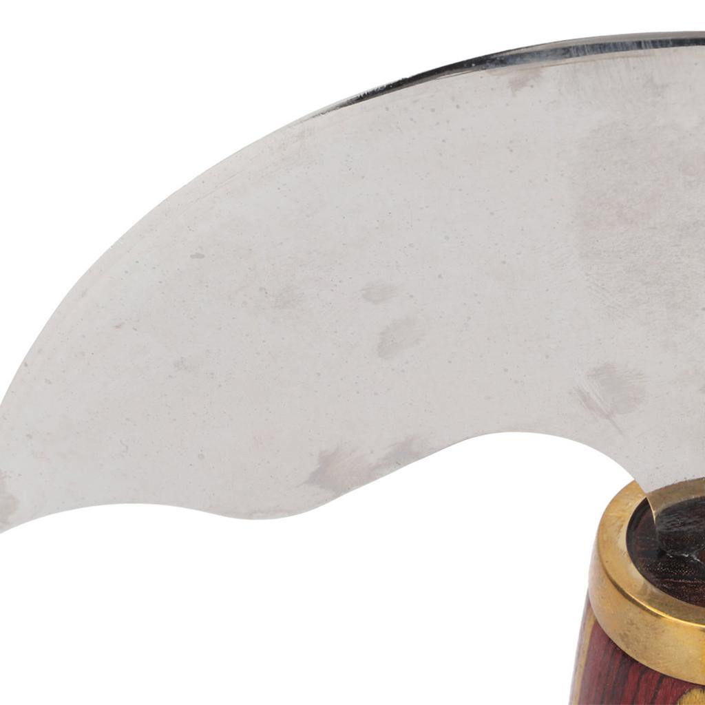 Leather Craft Round Head Knife Leather Trimmer Trimming Correction Working Knife (S)