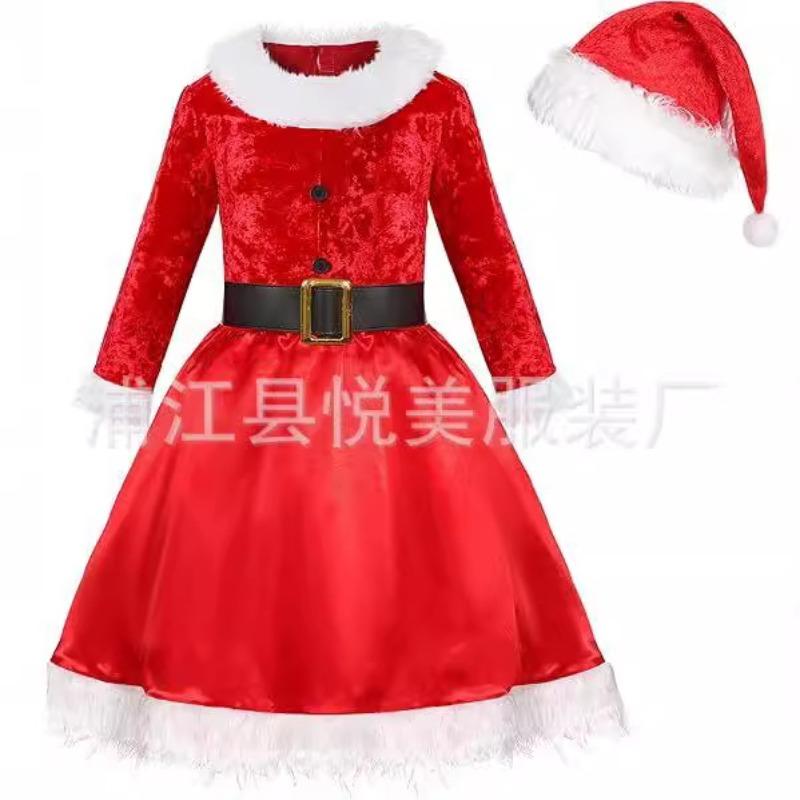 Crăciun Nou, Haine de Crăciun pentru Adulți, Copii, Femei, Rochie de Crăciun Luminoasă