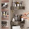 Miling Space Aluminum Triangular Corner Bathroom Shelf
