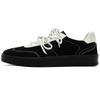 2025 Versatile Men's White Sporty Sneakers with Double Laces - Casual, Trendy, Flat, Skate & German Trainer