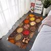 Food Condiment Kitchen Balcony Decor Doormat For Mom Coffee Bean Flannel Floor Mat Indoor Foot Rug Bedside Mats Corridor Carpet