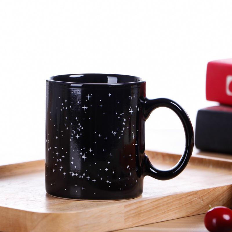 Color-Changing Constellation Ceramic Mug – Temperature-Sensitive, Creative Gift Cup for Coffee or Water