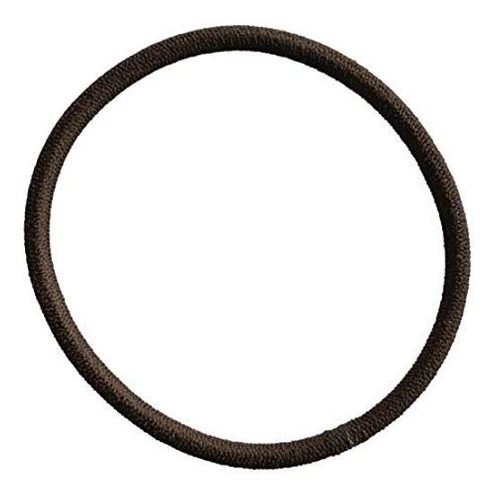 Made Japan hair ties thin 6-piece set thickness 2.5mm no knot (brown)