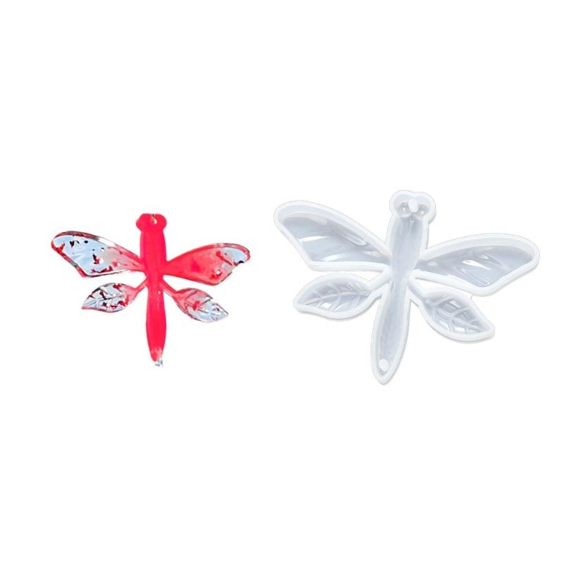 Pack of 3 Silicone Molds for Double Hole Pendant Crafting Hummingbird Dragonflies Girl Designs Ideal for Jewelry Projects