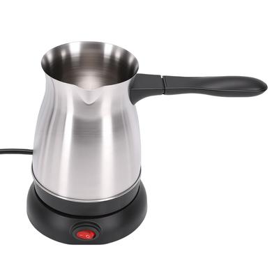 Electric Turkish Coffee Pot Stainless Steel Fast Brewing Coffee Maker Machine Automatic Heating for Home Travel