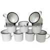 OLOEY Thickened White Enamel Mug