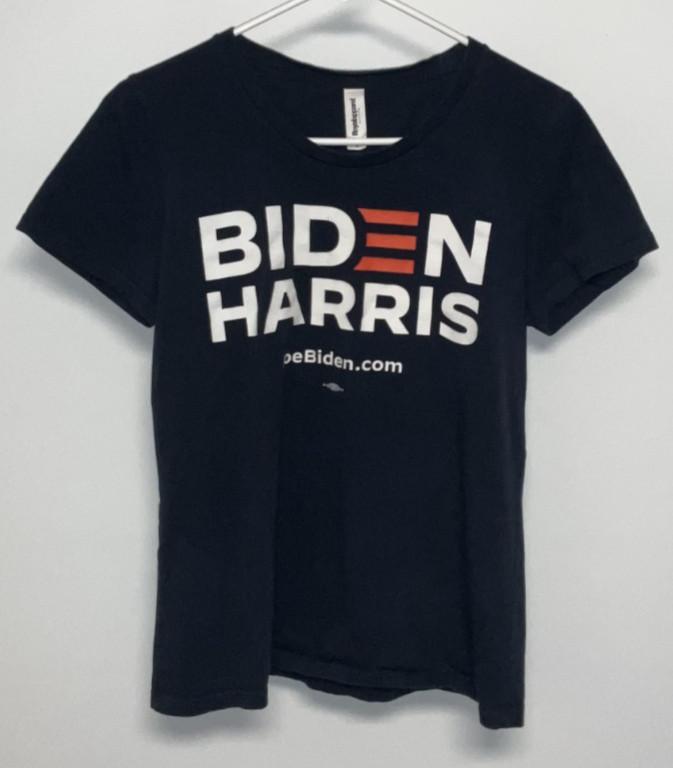 Biden Harris Short Sleeve T-Shirt Women's Medium Blue