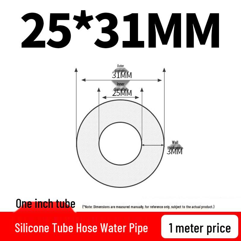 Elastic Tear-Resistant Transparent Silicone Water Hose - Odorless & High-Temperature Resistant for Household Water Dispensers