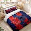 Set Biancheria da Letto Personalizzato 3 PezziCopripiumino Stampa LOSC Lille + 2 Federe Morbido Arredo Letto