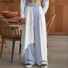 INCERUN Men Elastic Waist Ruffled Layers Casual Long Loose Pants Trousers