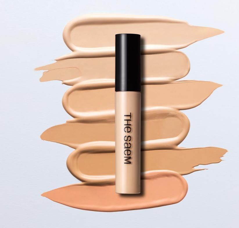 The Saem Cover Perfection Tip Concealer – Hochdeckender koreanischer flüssiger Concealer (9.5g, 6 Farbtöne)