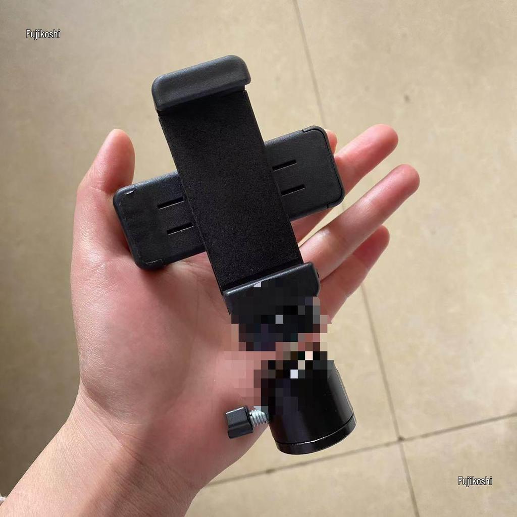 Support de Téléprompteur de Téléphone pour Double Appareil avec Pince Double Face et Trépied de Bureau